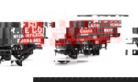 37-060A 5 Plank Wagon Wooden Floor 'R. Fred. Cole Coal & Coke Merchant' Red