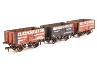 Set of 3 7-Plank Private Owner Wagons - Coal Midland Area -  'Cleckheaton Industrial Co-operative Society', 'Hillhouses Co-operative Society' and   'City of Bradford Co-operative Society' - Limited edition for The National Railway Museum