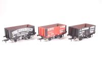 3 x 7 Plank End Door Wagons, 40 in 'Geo. Mills & Sons' Black Livery, 9 in 'A. Vitti & Sons' Bauxite Livery, 2 in 'J. Manning' Black Livery - Limited Edition for Froude & Hext