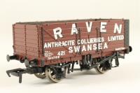 7 Plank End Door Wagon in 'Raven, Swansea' Brown Livery Limited Edition for Midland Railway Centre, Butterley