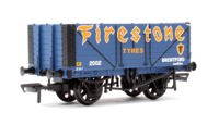37-082B 7 Plank End Door Wagon Firestone Tyres Blue No.2002