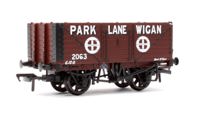 37-082C 7 Plank End Door Wagon Park Lane Wigan Brown No.2063