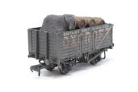 7-plank open wagon - 'Oxcroft' (weathered) - separated from pack