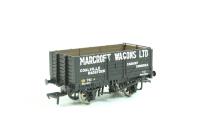 7 Plank Fixed End Wagon in 'Marcroft Wagons Ltd' Promotional Black Livery 761 - Collectors Club Model 2002