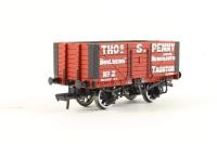 7 Plank Fixed End Wagon 2 in 'Thos. S. Penny' Brown Livery- Limted Edition of 504 Pieces for Buffers
