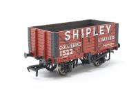 7 Plank Fixed End Wagon 86 in 'Shipley Colliers Ltd' Bauxite Livery - Limited Edition for Sherwood Models