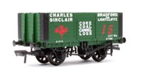37-101B 7 Plank Fixed End Wagon Charles Sinclair Green No.15