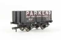 7 Plank Fixed End Wagon 312 in 'Parkend Collieries Ltd' Black Livery