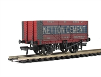 8 plank end door wagon in Ketton Cement livery - weathered