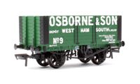 37-156A 8 Plank Fixed End Wagon Osborne & Son Green No.9