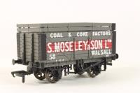 7 Plank Wagon with Coke Rails 58 in 'S. Moseley & Sons' Grey Livery