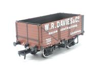 7 plank fixed end wagon 701 in 'W. R. Davies & Co' promotional red livery - Collectors Club model 2011/12