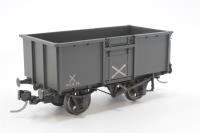 16 Ton Steel Mineral Wagon with End & Top Flap Doors in NCB Grey Livery 29 - Weathered - Split from set