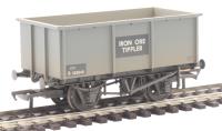 27 ton steel tippler wagon in BR grey - weathered