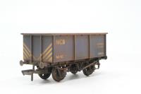 27-ton steel tippler wagon in NCB blue - No. 63 - Deluxe weathering by TMC