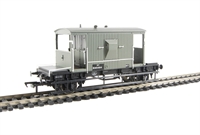 20 ton brake van unfitted in BR grey livery B951504