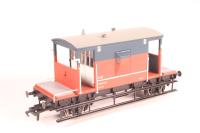 20 Ton Standard Brake Van with Plain Sides & Ends B955010 in BR 'Rail Express Services' Grey & Red Livery - Limited