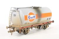 45 Tonne TTA Monobloc Tank Wagon 731 in 'Gulf' Grey Livery, Weathered - Limited Edition for Cheltenham Model Centre