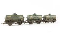14 Ton Tank Wagon in 'Crosfield Chemicals' Green Livery - 127 / 128 / 130 - Pack of three - Weathered - Limited edition for Waltons of Altrincham Ltd