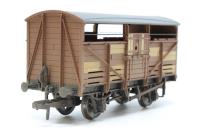 8 ton cattle wagon in BR bauxite livery B893177, B893582, B893401