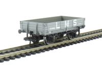 3 plank wagon 471405 in LMS grey