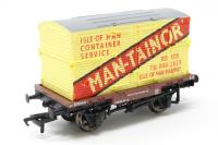 Conflat A Wagon B705400 in BR Brown Livery with Red & Yellow Container BD105 'MAN-TAINOR' - Limited Edition for Model Rail Magazine