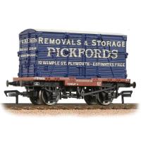 Conflat Wagon BR Bauxite (Early) With 'Pickfords' BD Container