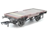 37-981-505544 Conflat wagon B505544 in BR bauxite with AF containers in light blue - weathered - split from pack