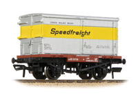 37-990A Conflat Wagon BR Bauxite (Early) with 'Speedfreight' BA Container