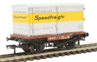 Conflat with BA standard container in Speedfreight livery with new container tooling