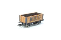 370-050Wood 7-plank open wagon - 'J.R Wood' 346 - separated from train set