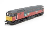 Class 47 47734 in RES livery split from 370-125 train set