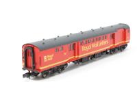 Mk1 TPO in Royal Mail letters livery - separated from train set