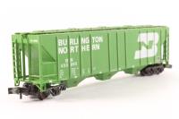 3703 4-bay ACF 5250 covered hopper of the Burlington Northern - green 460020