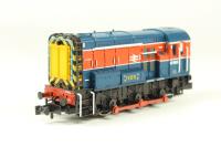 Class 08 Shunter 97800 'Ivor' in BR Red & Blue - limited edition for Modelzone