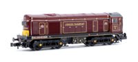 371-034K Class 20/0 Headcode Box 20142 'Sir John Betjeman' LT Lined Maroon Diesel Locomotive