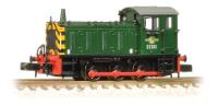 Class 04 Shunter D2283 in BR Green with Wasp Stripes