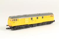 Class 31 31602 'Driver Dave Green' in Network Rail Yellow Livery
