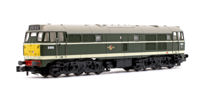Class 31 D5616 in BR green with small yellow ends