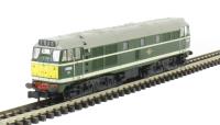 Class 31 D5596 in BR Green with Small Yellow Panels