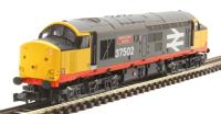 Class 37/5 37502 "British Steel Teeside" in BR Rail Freight grey with red stripe