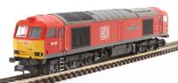 Class 60 60100 "Midland Railway - Butterley" in DB Cargo UK red