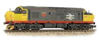 Class 37/0 37032 "Mirage" in BR railfreight grey with red stripe - weathered