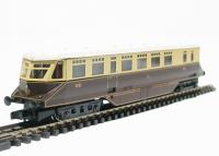 GWR railcar in chocolate and cream with shirt button logo - No. 21