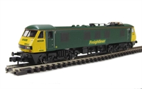 Class 90 electric 90046 Freightliner livery.