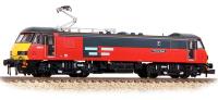 Class 90/0 90019 "Penny Black" in rail express systems red