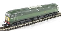 Class 47 D1500 with 4 Character Headcode in BR Two Tone Green with Half Yellow Ends