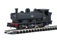Class 57xx 0-6-0 Pannier Tank 5757 in BR Black with Late Crest.