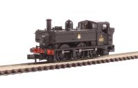 Class 64xx 0-6-0 Pannier Tank 6417 in BR Black with early emblem