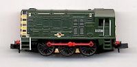 Class 08 Shunter D3729 in BR Green with Late Crest